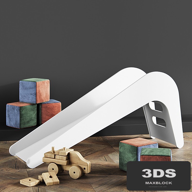 Jelanie Kids Slide White Elephant by Jupiduu