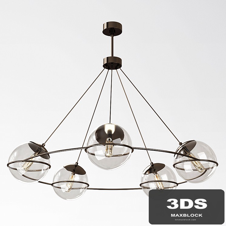 Hathoway 5-Light Wagon Wheel Chandelier