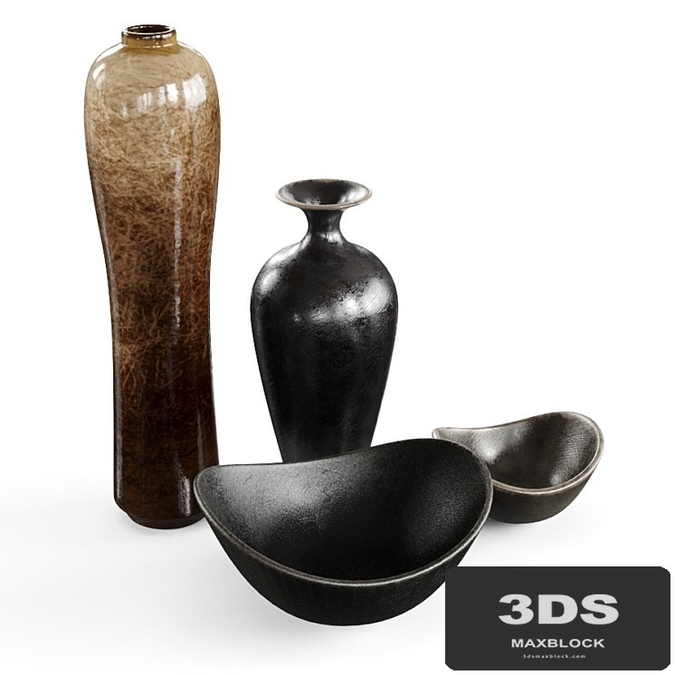 Hand painted vases
