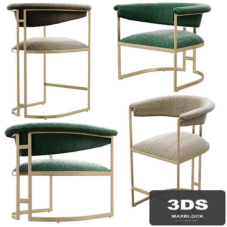Anouka armchair and barstool from hamilton conte