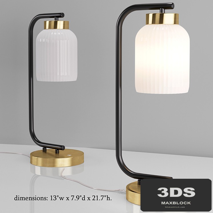 Suspended Glass Table Lamp