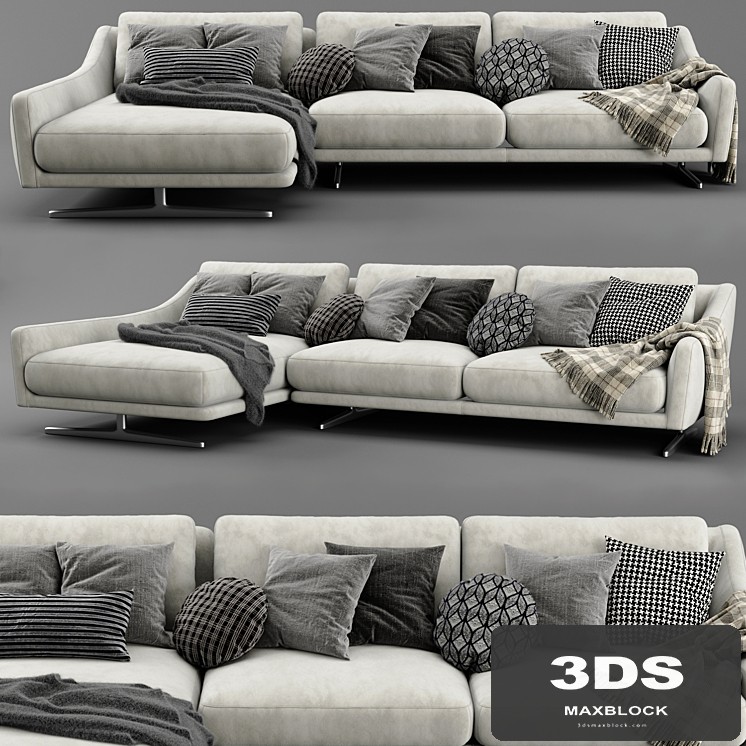 Bonaldo skid chaise longue sofa
