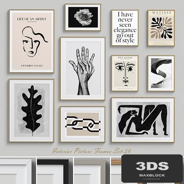 Interior Picture Frames Set-56
