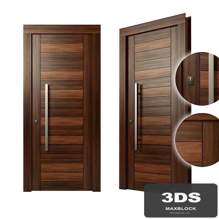 Modern wood door