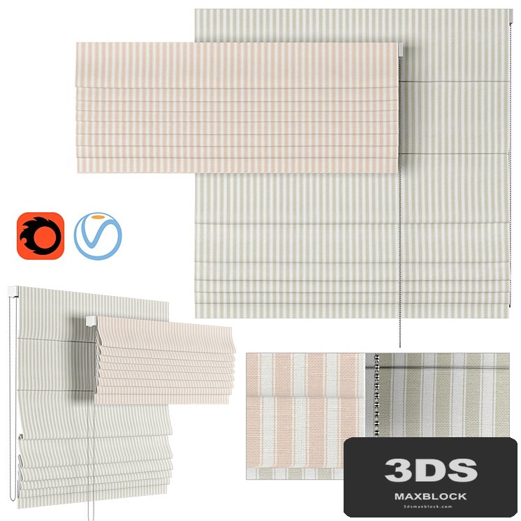 Roman Curtains 35 | Tiger stripe