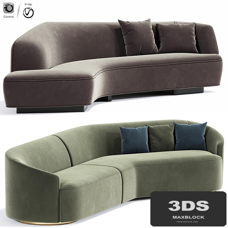 Korduda Sofa And Vladimir Kagan Sofa