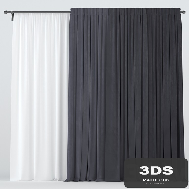 Curtains with tulle - View 1