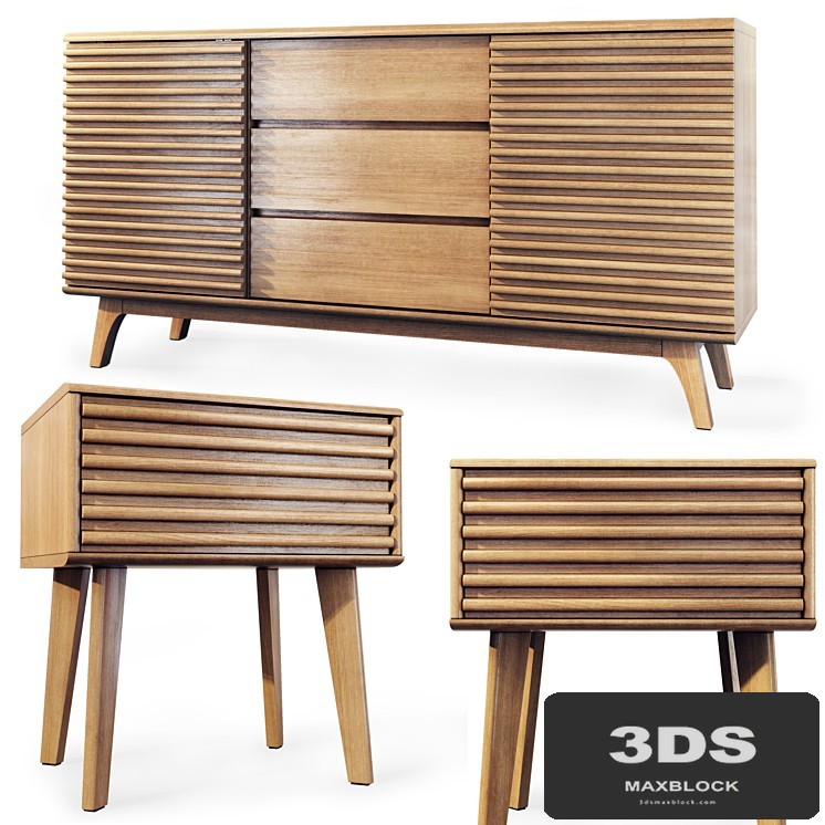 Chest of drawers and cabinet Wigington. Sideboard, nightstand by George Oliver