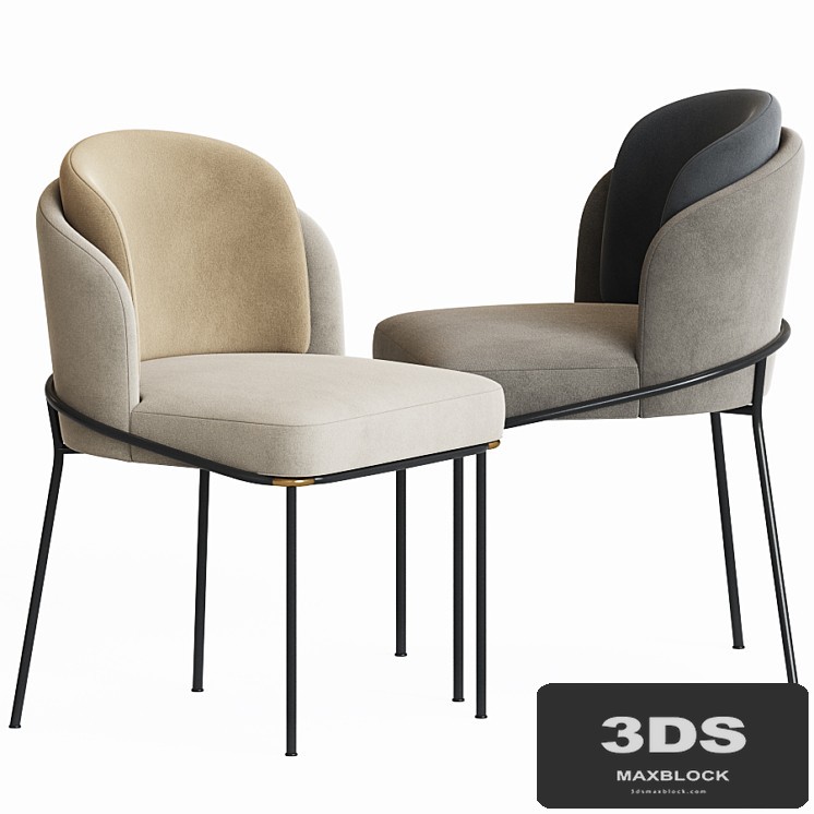 Minotti Fil noir Dining chair