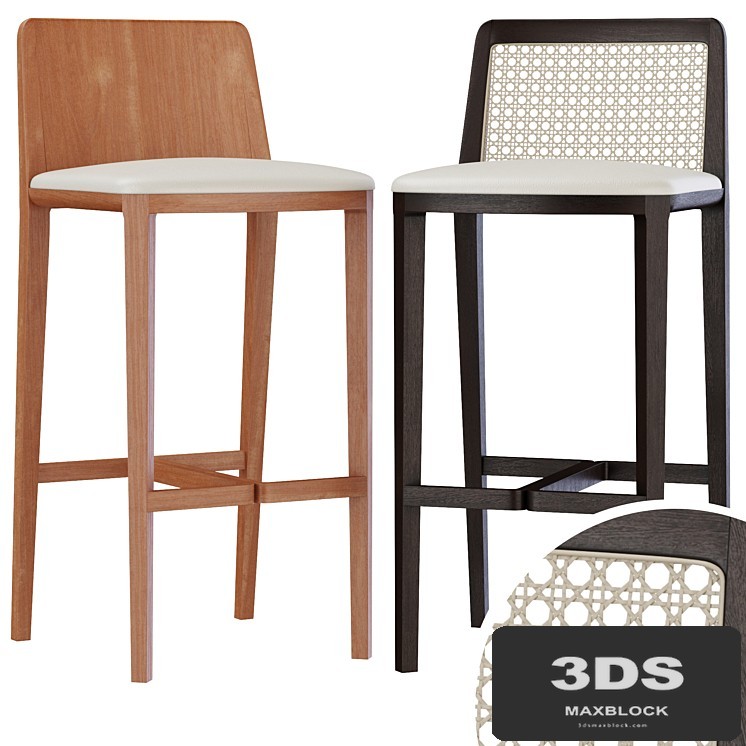 Minimal style bar stool by Adolini + Simonini
