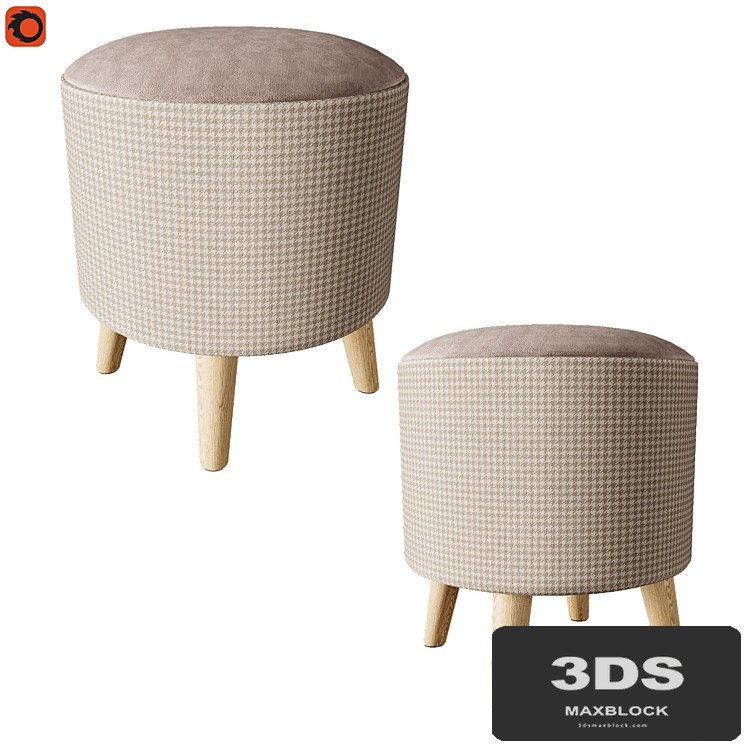 Pouf Plidi Beige