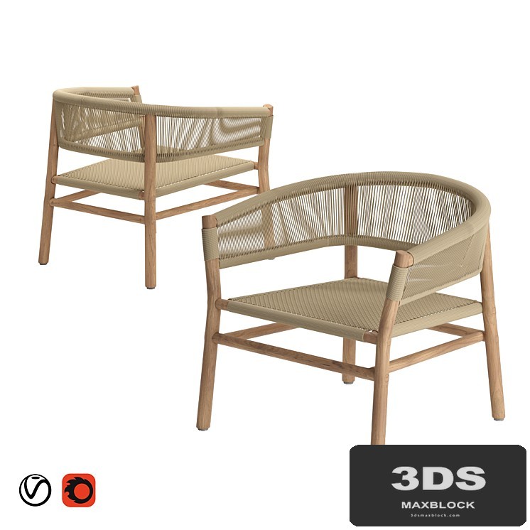 Ethimo Kilt Lounge Chair