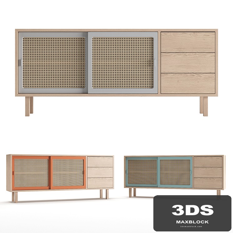 Colonel STRAW sideboard with drawers - View 1