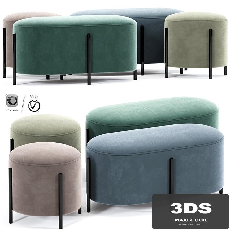 Love joy pouf and ottoman