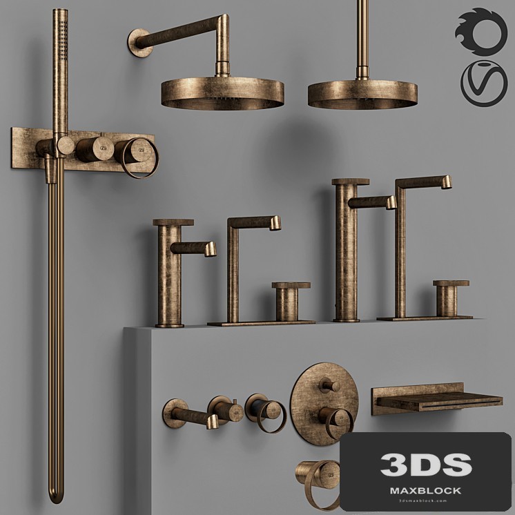 Gessi_Anello_batroom_faucet_set_1