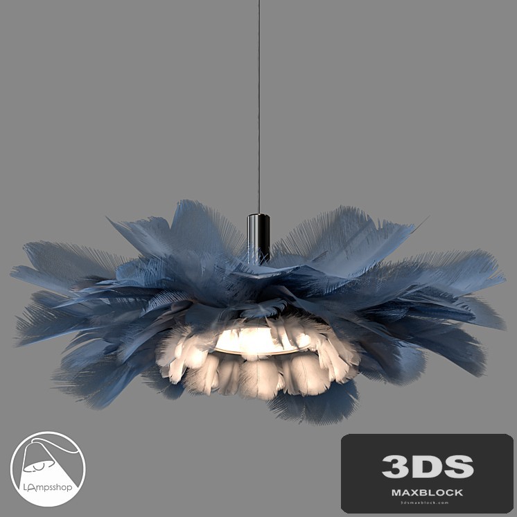 LampsShop.com L1368 Chandelier Feathers