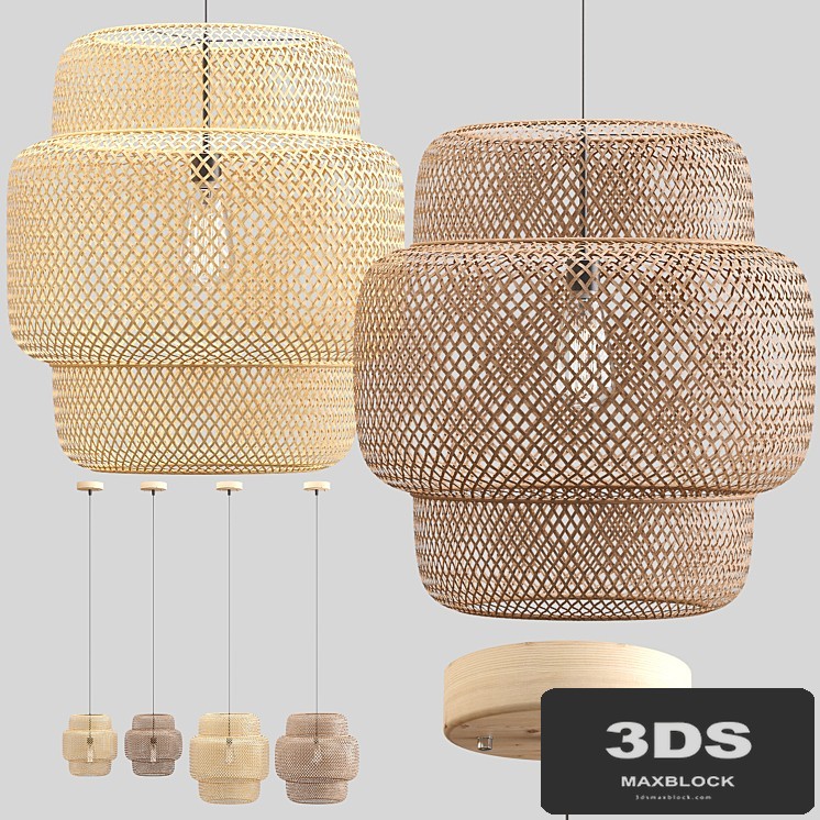 Rattan pendant lights 050