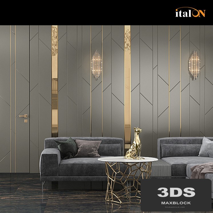 Wall panels. "Branches" decor.