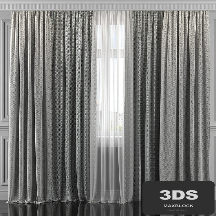 Curtains with window 310
