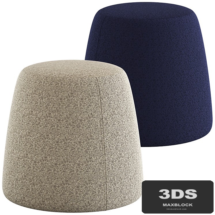 Globewest Felix Pebble Ottoman