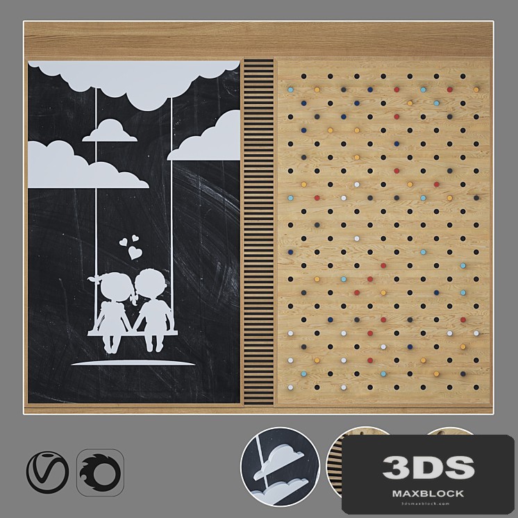 Children's decorative panel