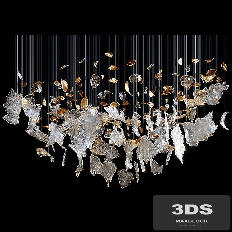 Chandelier Light Vargov - Frozen Leaves