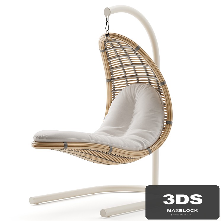 Outdoor garden wicker rattan hanging chair Christy