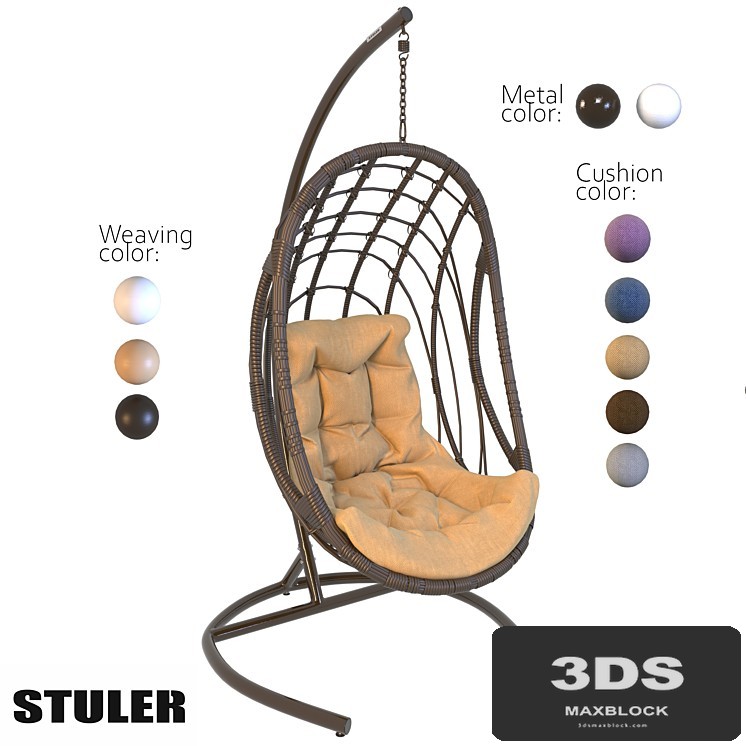 OM Hanging chair STULER (balcony tube)