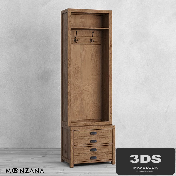 OM Wardrobe-hanger Printmaker 1 section Moonzana