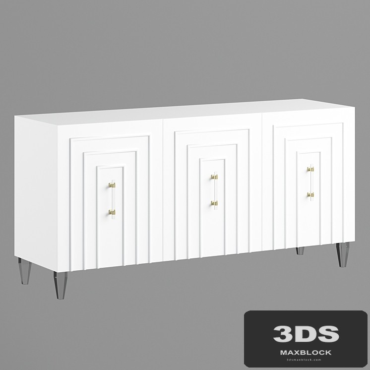 Famke White Lacquer Buffet