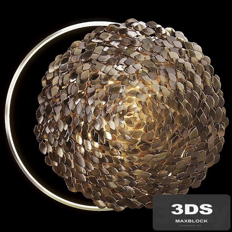 Wall sculpture Artetfloritude with lighting