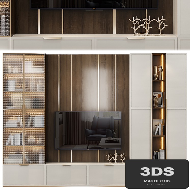 Neoclassical TV wall 010
