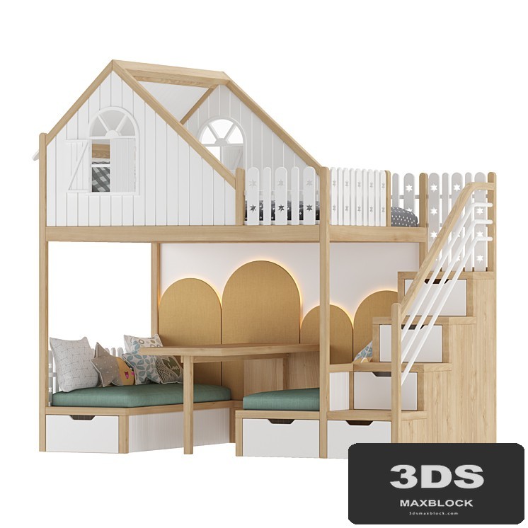 Kids Room Bed 02