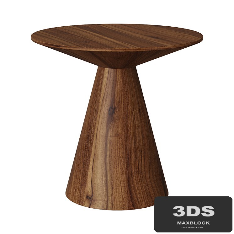 Walnut veneer corner table ET652