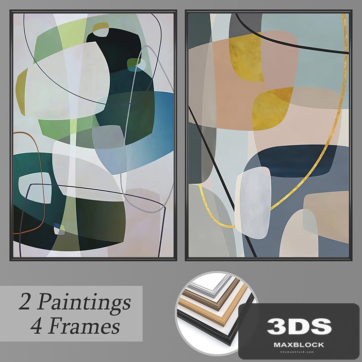 Set of wall paintings No 3314