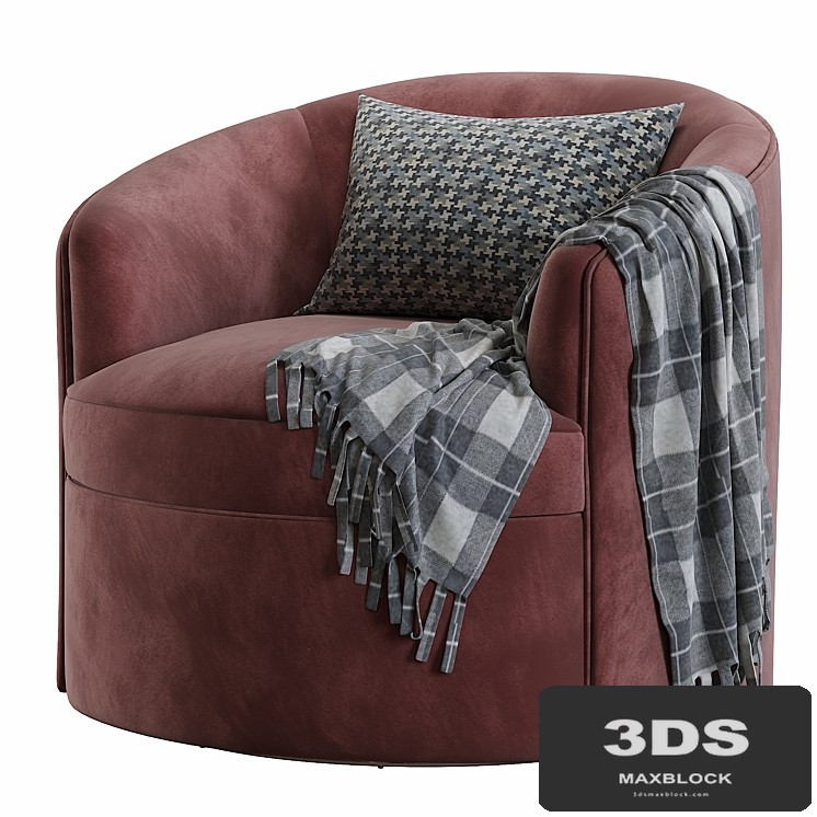 Coco Republic Luna Swivel Chair