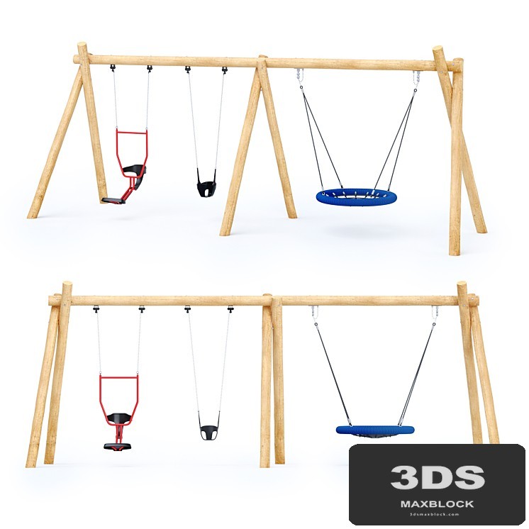 Swing Robinia Kompan + double seat "You and me"