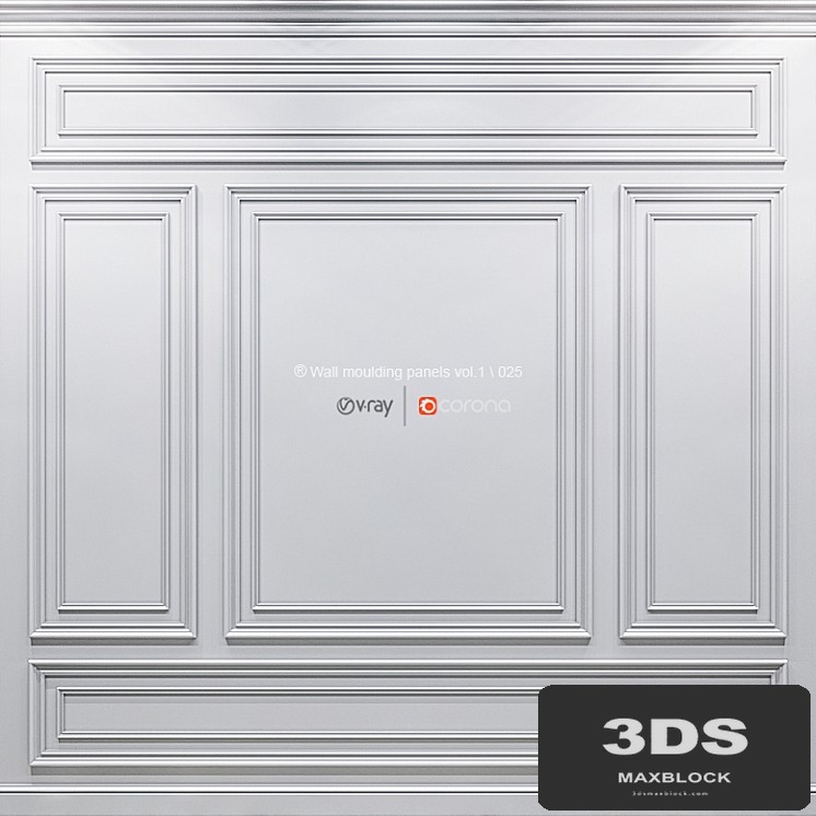 Wall molding panels vol. 1.025