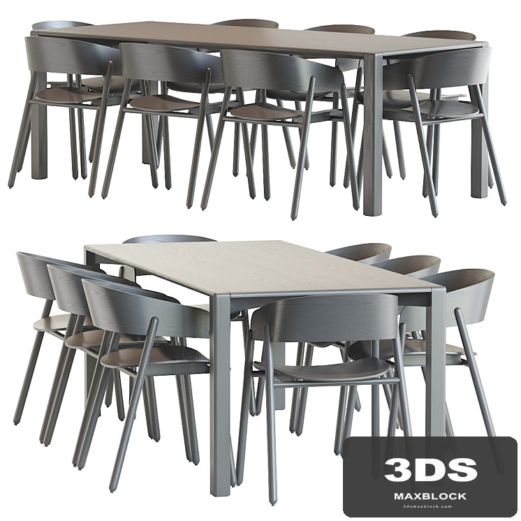 Aodt black & Mava chair