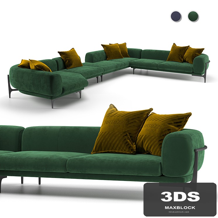 Modular sofa OBLO from Natuzzi Italia