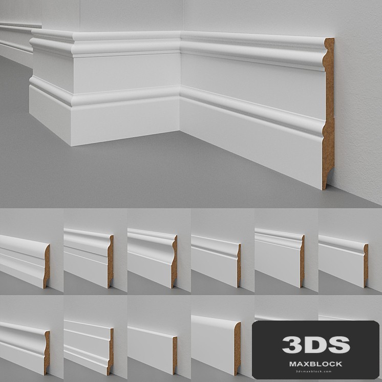 Skirting boards MDF Madest Decor (28 pieces)
