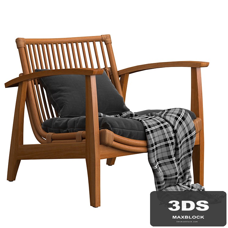 Noelie Rattan Lounge Chair