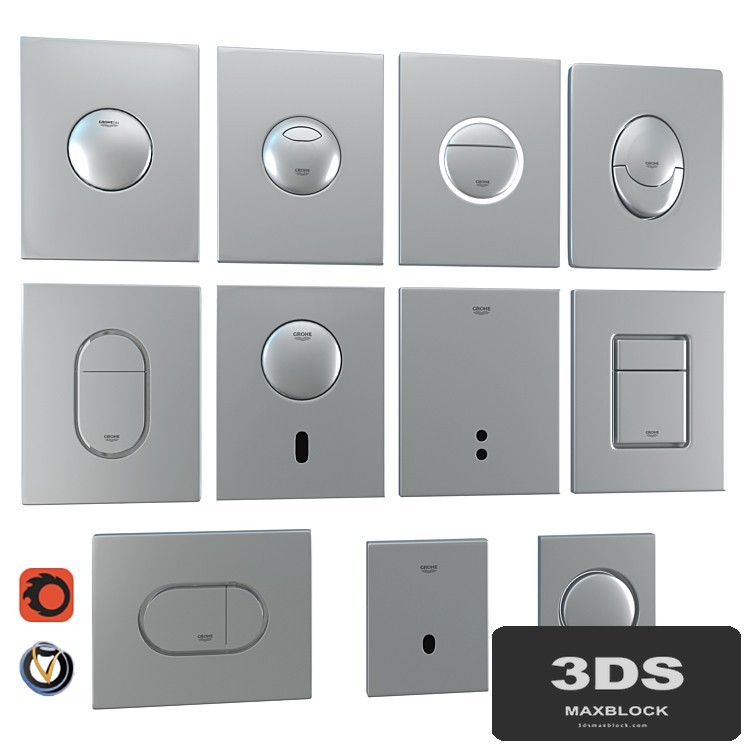 Grohe flush plates for installation