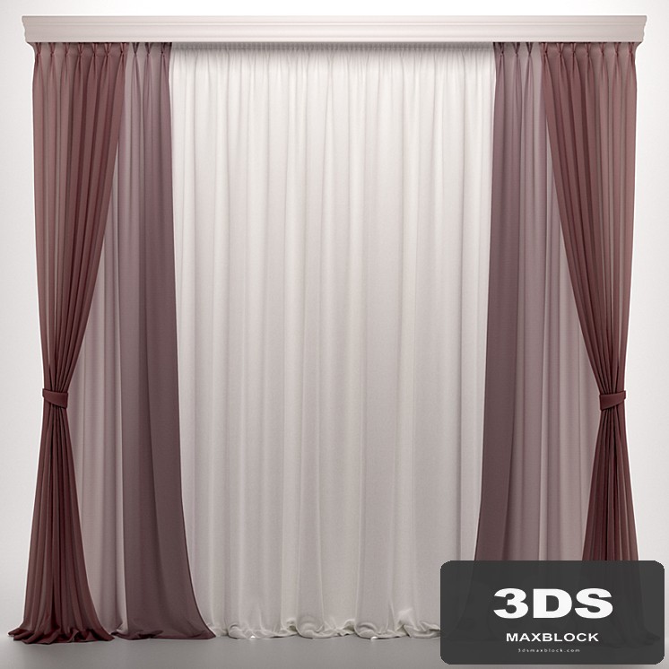 Light curtains "Dusty rose"
