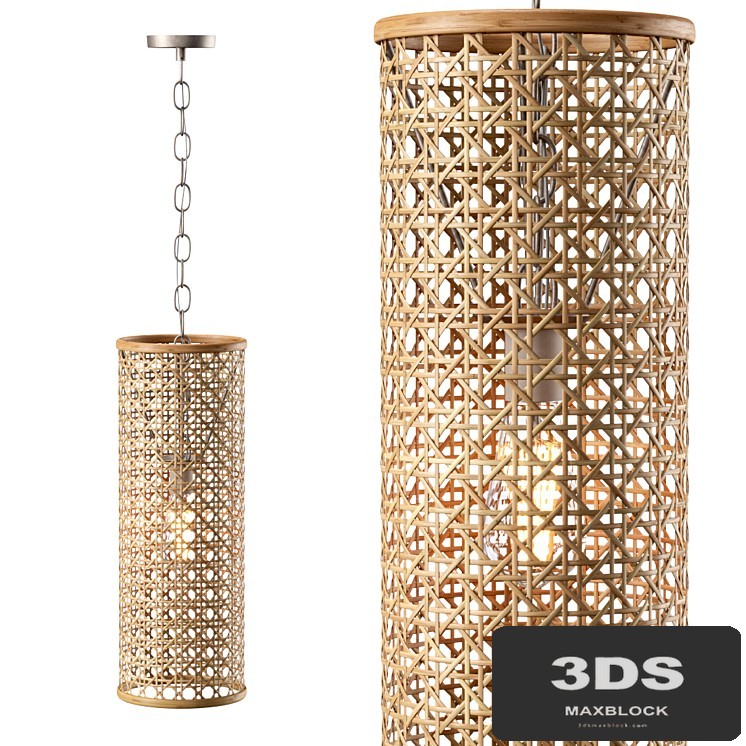 Viliam hanging rattan lamp VR26 / Rattan pendant lamp