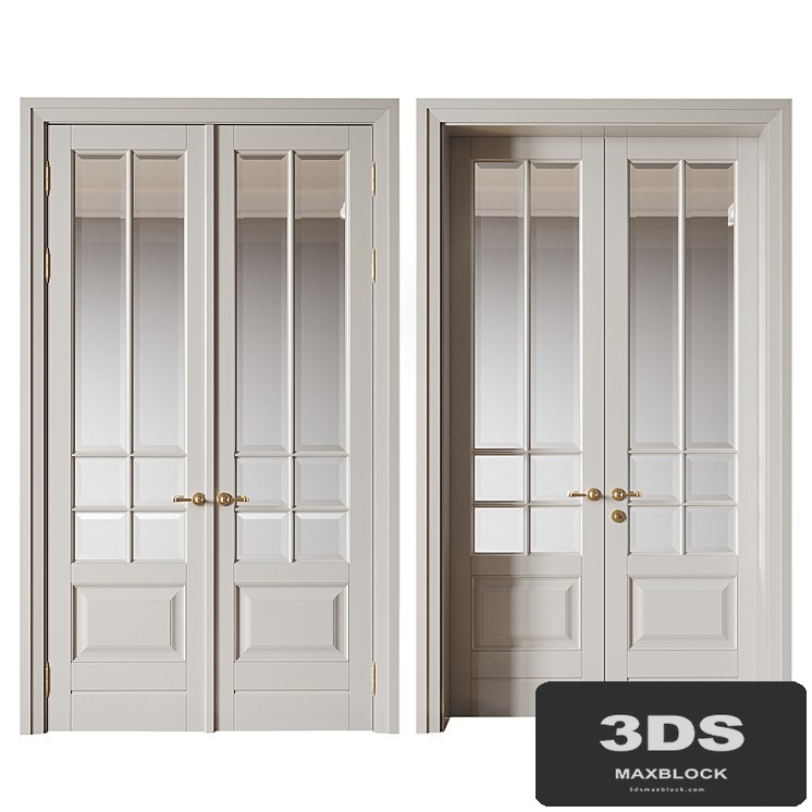 Double-leaf door