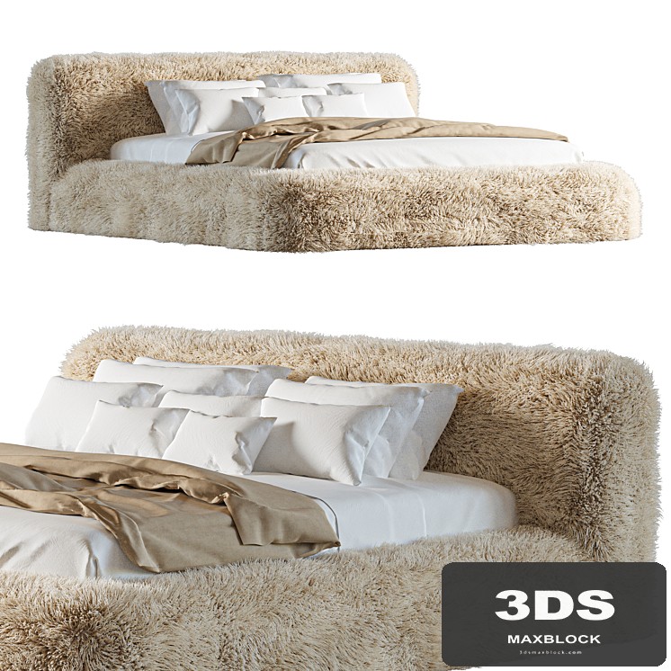 Rh Yeti Sheepskin Bed