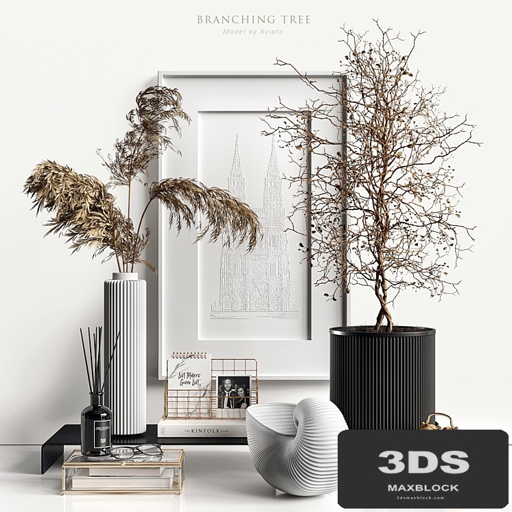 Branching tree and reed