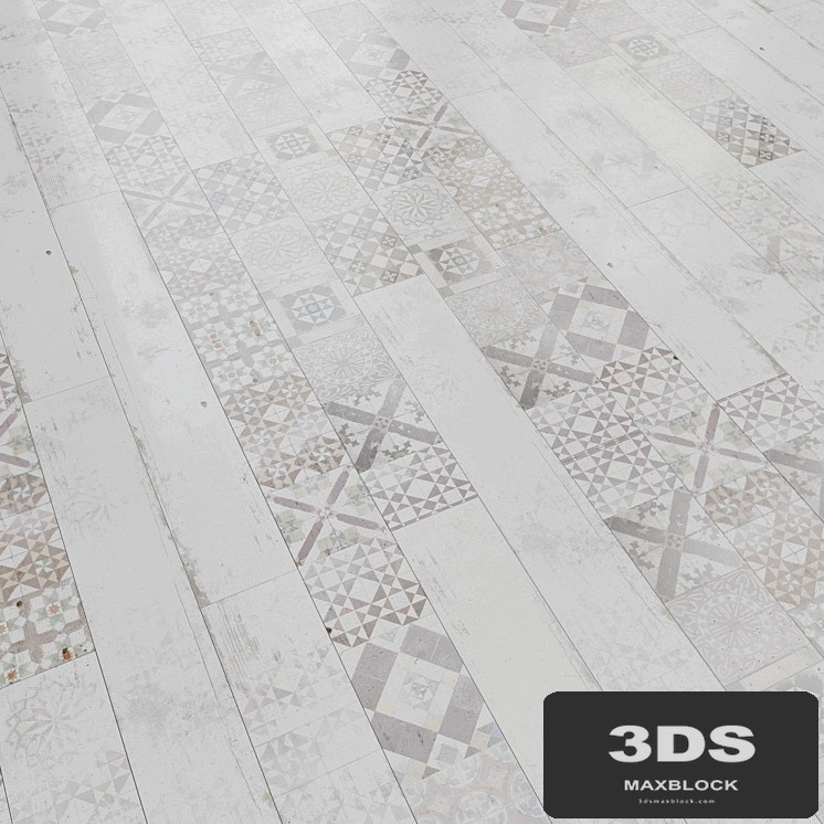 Laminate for vintage tiles ter Hurne T13 Georgetown tiles 1902