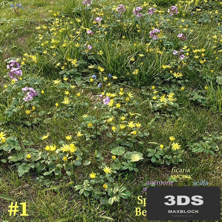 Spring grass set #1